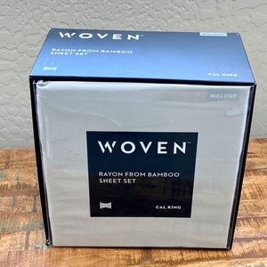 Woven Malouf Rayon Bamboo Sheets Ash Gray Cal King